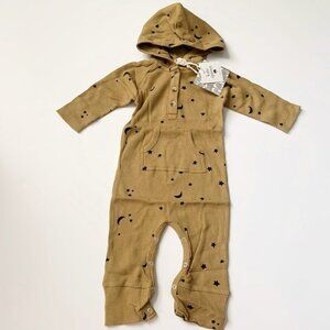 NWT Kate Quinn Organics baby hooded sport jumpsuit 6-12 months